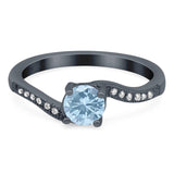 Round Natural Stone Art Deco Ring