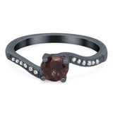 Round Natural Stone Art Deco Ring