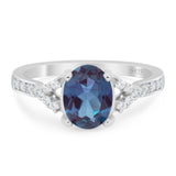 Art Deco Oval Natural Stone Ring