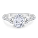 Art Deco Oval Natural Stone Ring