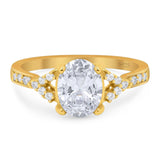 Art Deco Oval Natural Stone Ring