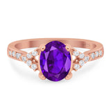 Art Deco Oval Natural Stone Ring