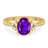 Art Deco Oval Natural Stone Ring