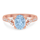 Art Deco Oval Natural Stone Ring