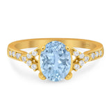 Art Deco Oval Natural Stone Ring