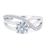 Round Natural Stone Twisted Ring