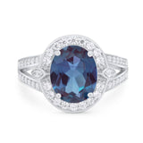Art Deco Oval Natural Stone Ring