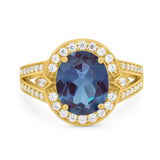 Art Deco Oval Natural Stone Ring