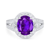 Art Deco Oval Natural Stone Ring