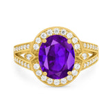 Art Deco Oval Natural Stone Ring