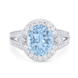 Art Deco Oval Natural Stone Ring