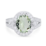 Art Deco Oval Natural Stone Ring