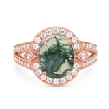 Art Deco Oval Natural Stone Ring