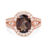 Art Deco Oval Natural Stone Ring