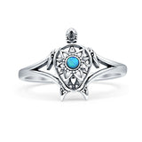 Oxidized Turtle Ring