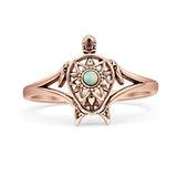 Oxidized Turtle Ring