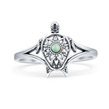 Oxidized Turtle Ring