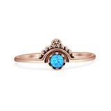 Oxidized Beaded Bali Ring
