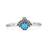 Oxidized Beaded Bali Ring