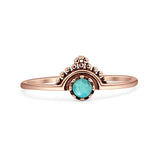 Oxidized Beaded Bali Ring