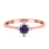 Minimalist Round Natural Stone Ring