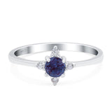 Minimalist Round Natural Stone Ring