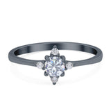 Minimalist Round Natural Stone Ring