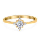Minimalist Round Natural Stone Ring