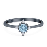 Minimalist Round Natural Stone Ring