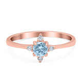 Minimalist Round Natural Stone Ring