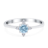 Minimalist Round Natural Stone Ring