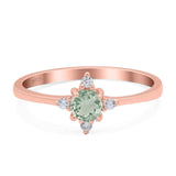 Minimalist Round Natural Stone Ring