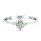 Minimalist Round Natural Stone Ring