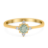 Minimalist Round Natural Stone Ring