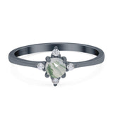 Minimalist Round Natural Stone Ring