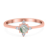 Minimalist Round Natural Stone Ring