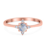 Minimalist Round Natural Stone Ring