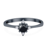 Minimalist Round Natural Stone Ring