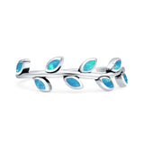 Leaf Band Oxidized Ring