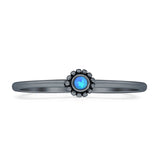 Round Opal Beaded Ring