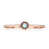 Round Opal Beaded Ring