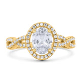 Infinity Shank Oval Natural Stone Ring