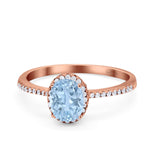 Vintage Style Oval Natural Stone Solitaire Ring
