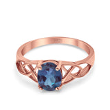 Oval Celtic Trinity Knot Ring