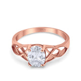Oval Celtic Trinity Knot Ring