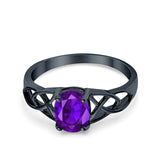 Oval Celtic Trinity Knot Ring