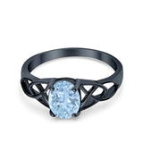 Oval Celtic Trinity Knot Ring