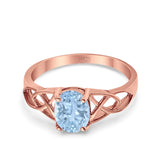 Oval Celtic Trinity Knot Ring