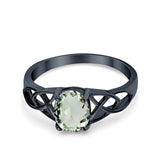 Oval Celtic Trinity Knot Ring