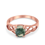 Oval Celtic Trinity Knot Ring